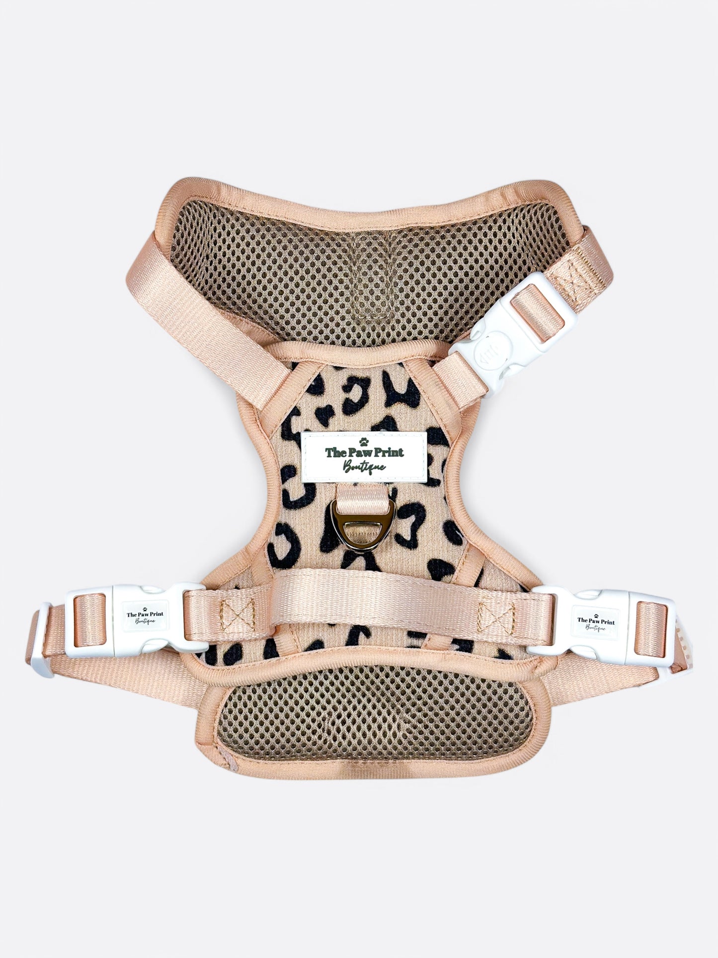 The Luxe Leopard (Beige) Adventure Paws Harness