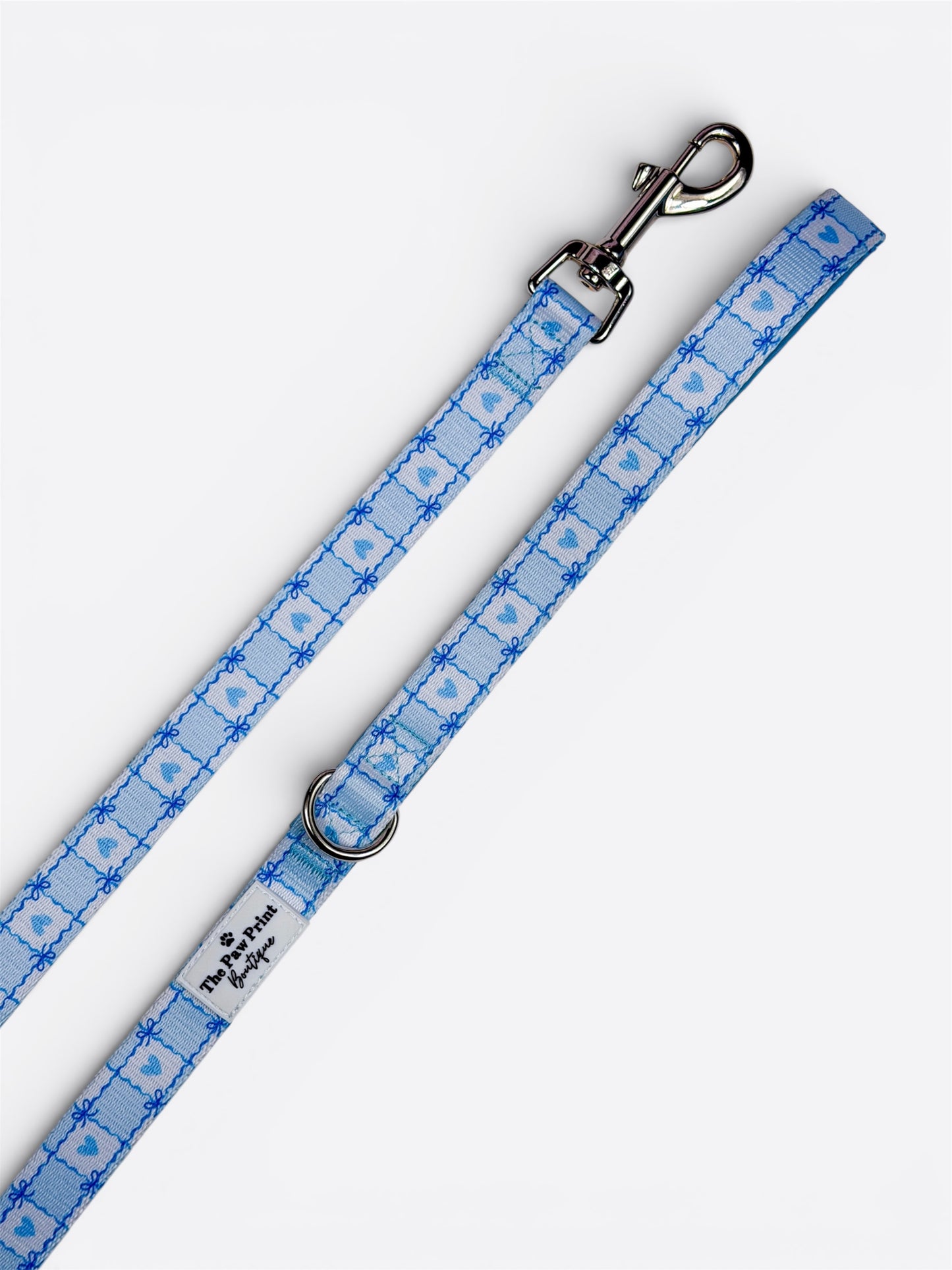 Blue Chequered Hearts Lead