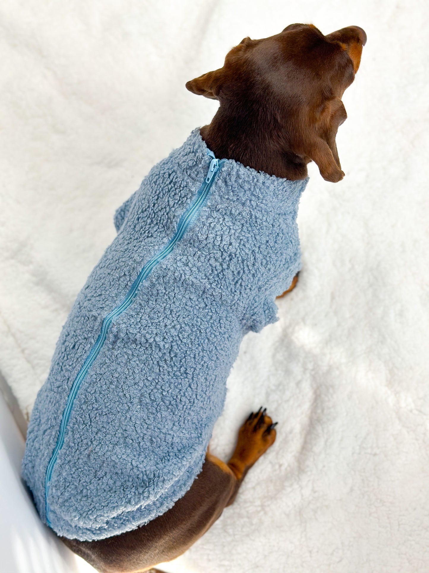 Teddy Fleece - Dusky Blue