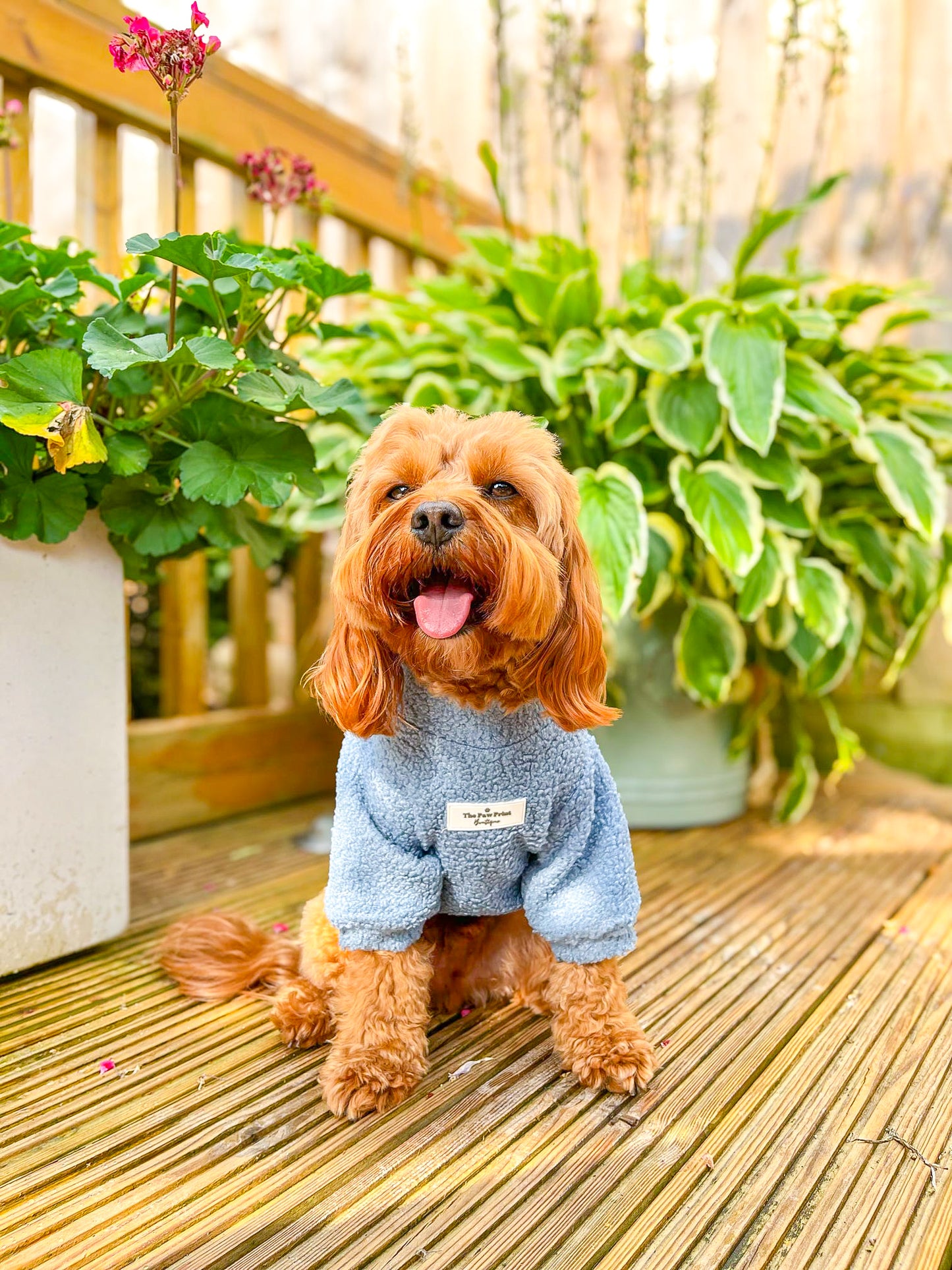 Teddy Fleece - Dusky Blue
