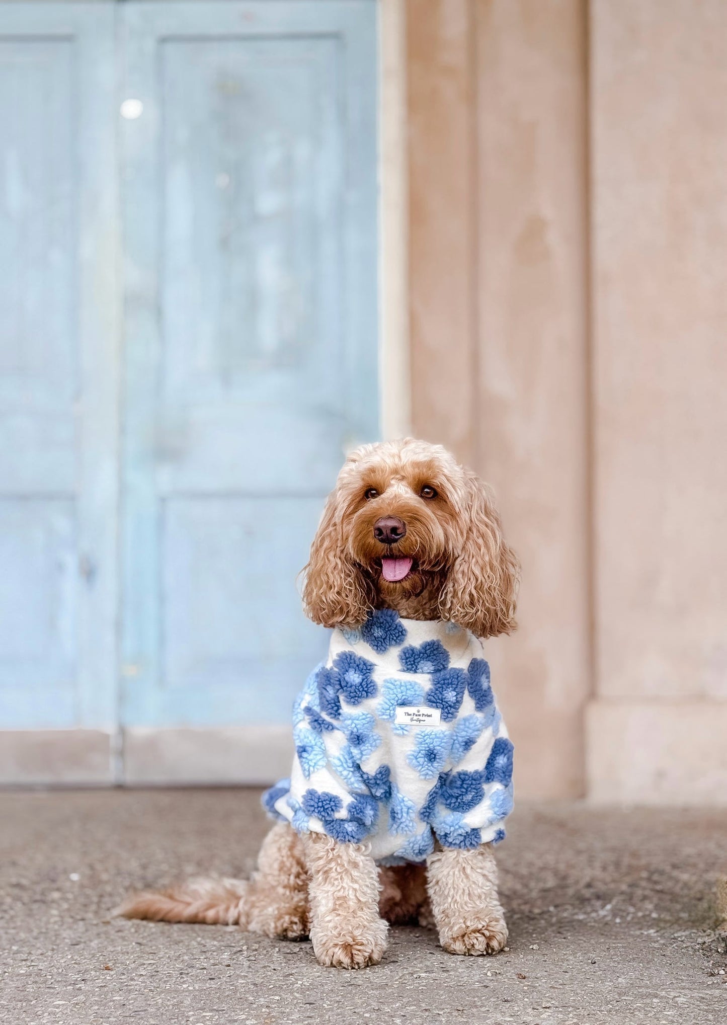 The Bluebell Blue Floral Fleece