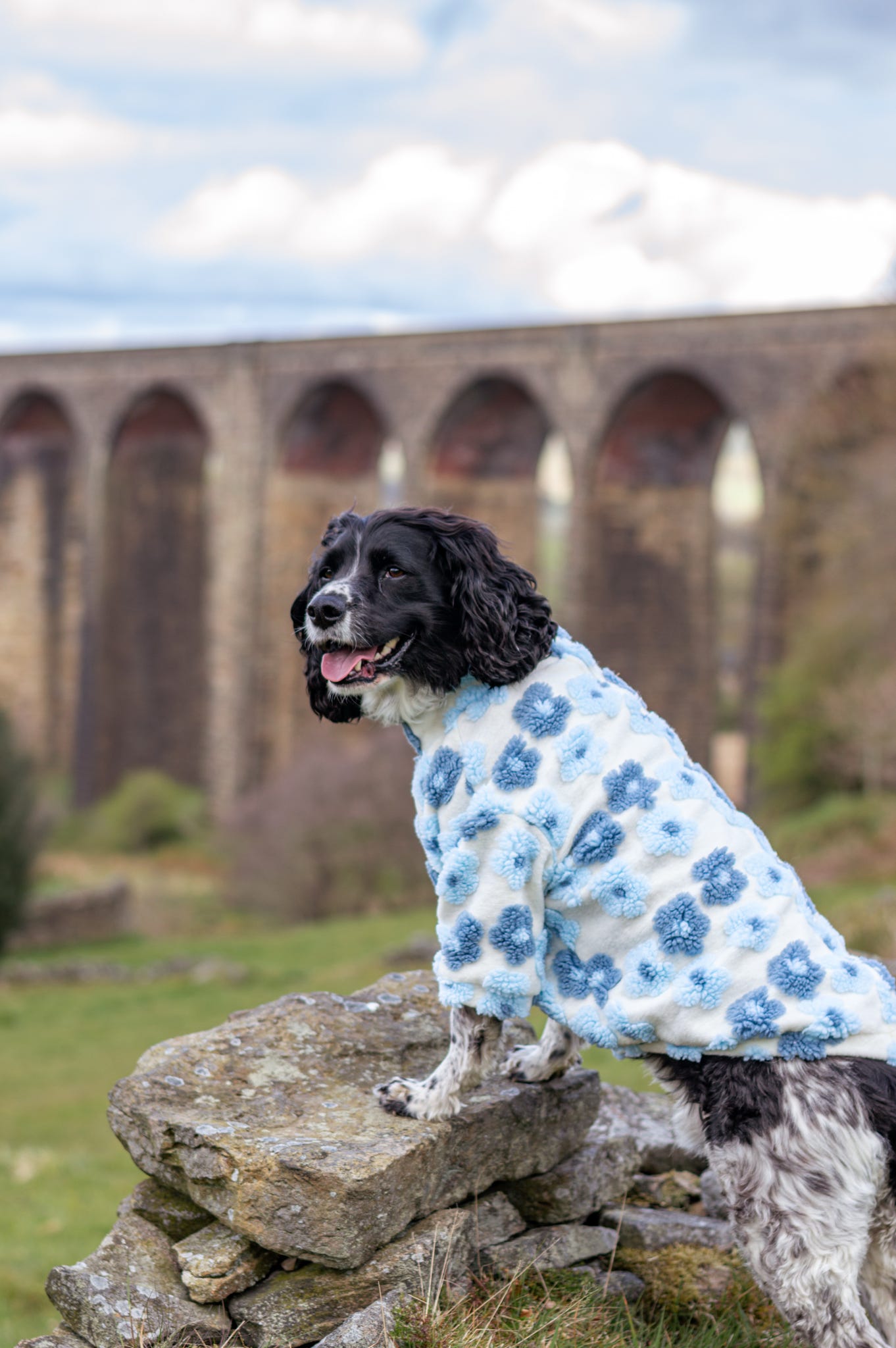 The Bluebell Blue Floral Fleece