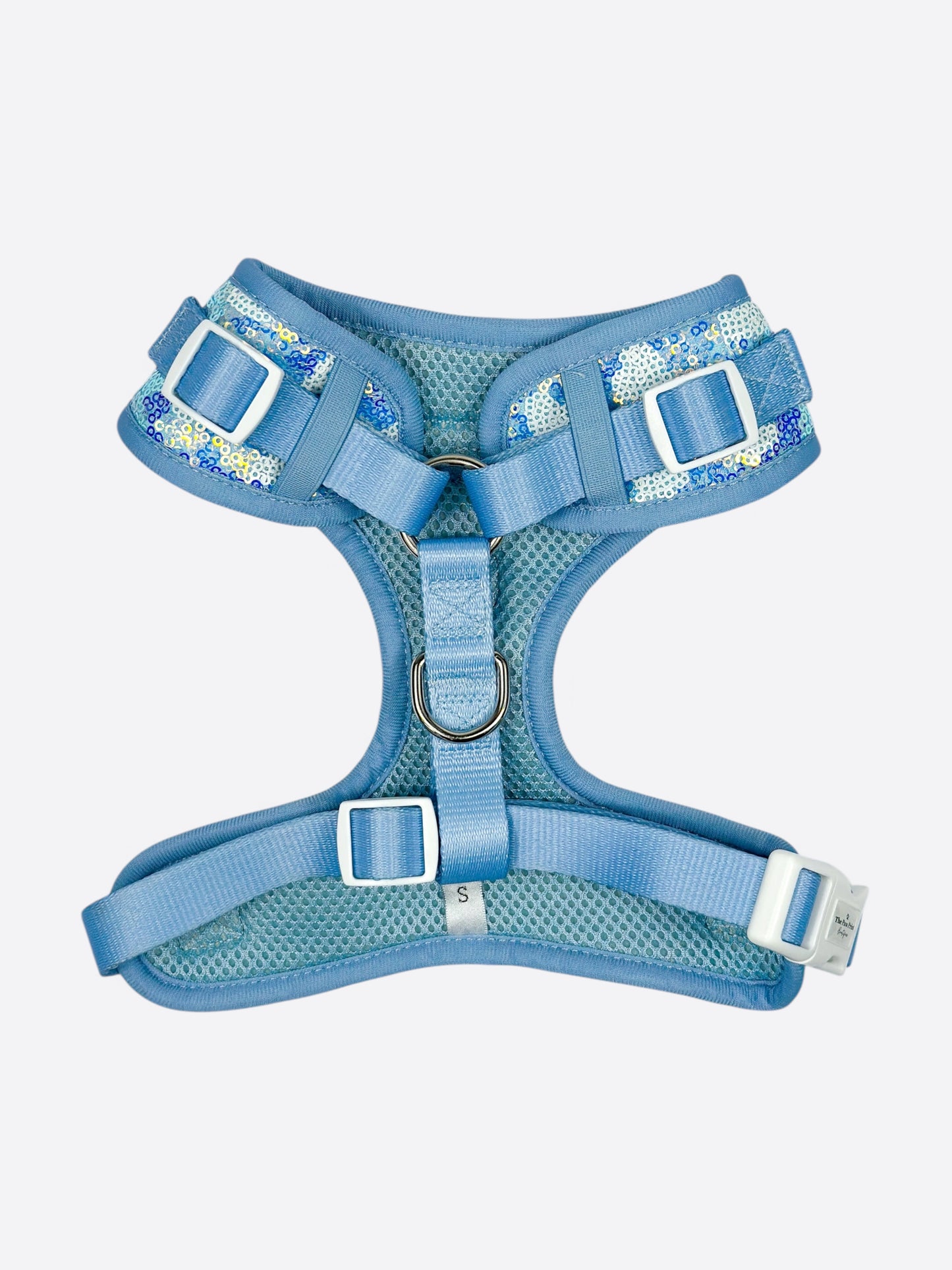 The Sassy in Sequins - Baby Blue Adjustable Harness