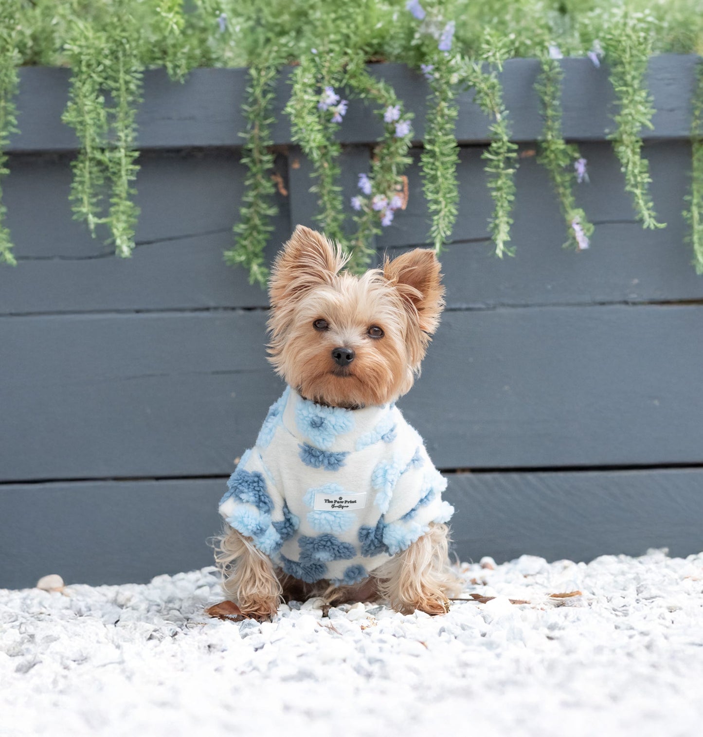 The Bluebell Blue Floral Fleece