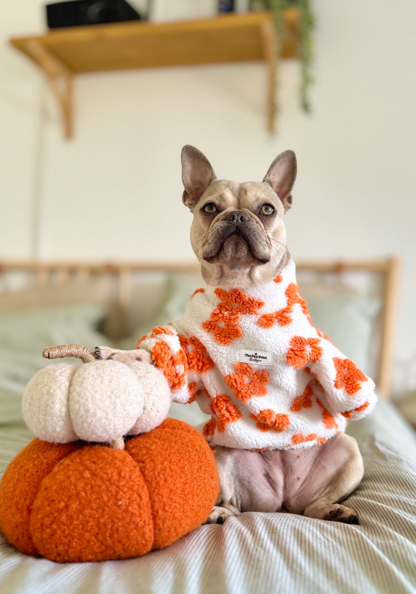 Orange Blossom Floral Fleece