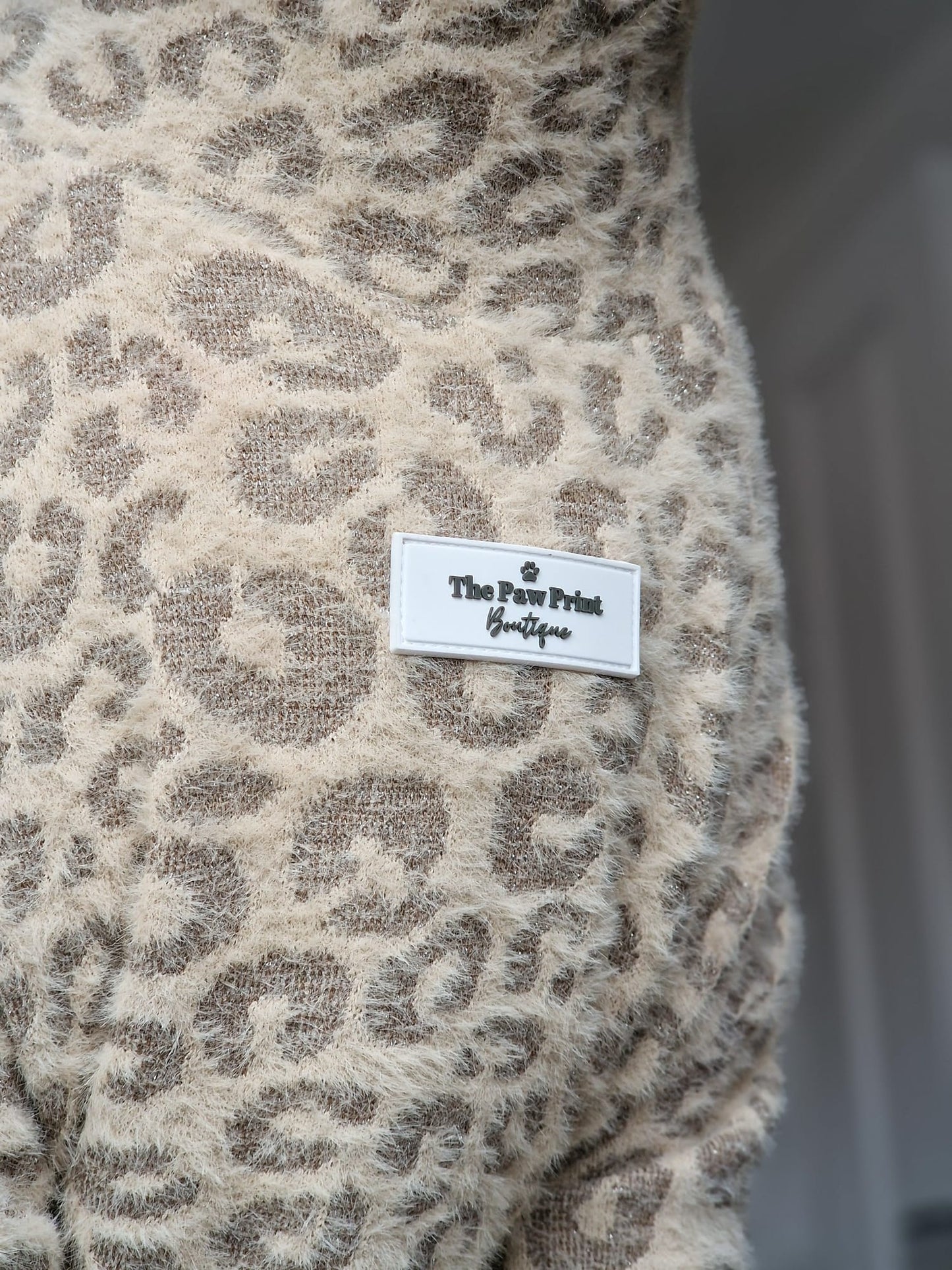 The Gold & Glittery Leopard Print Teddy Fleece
