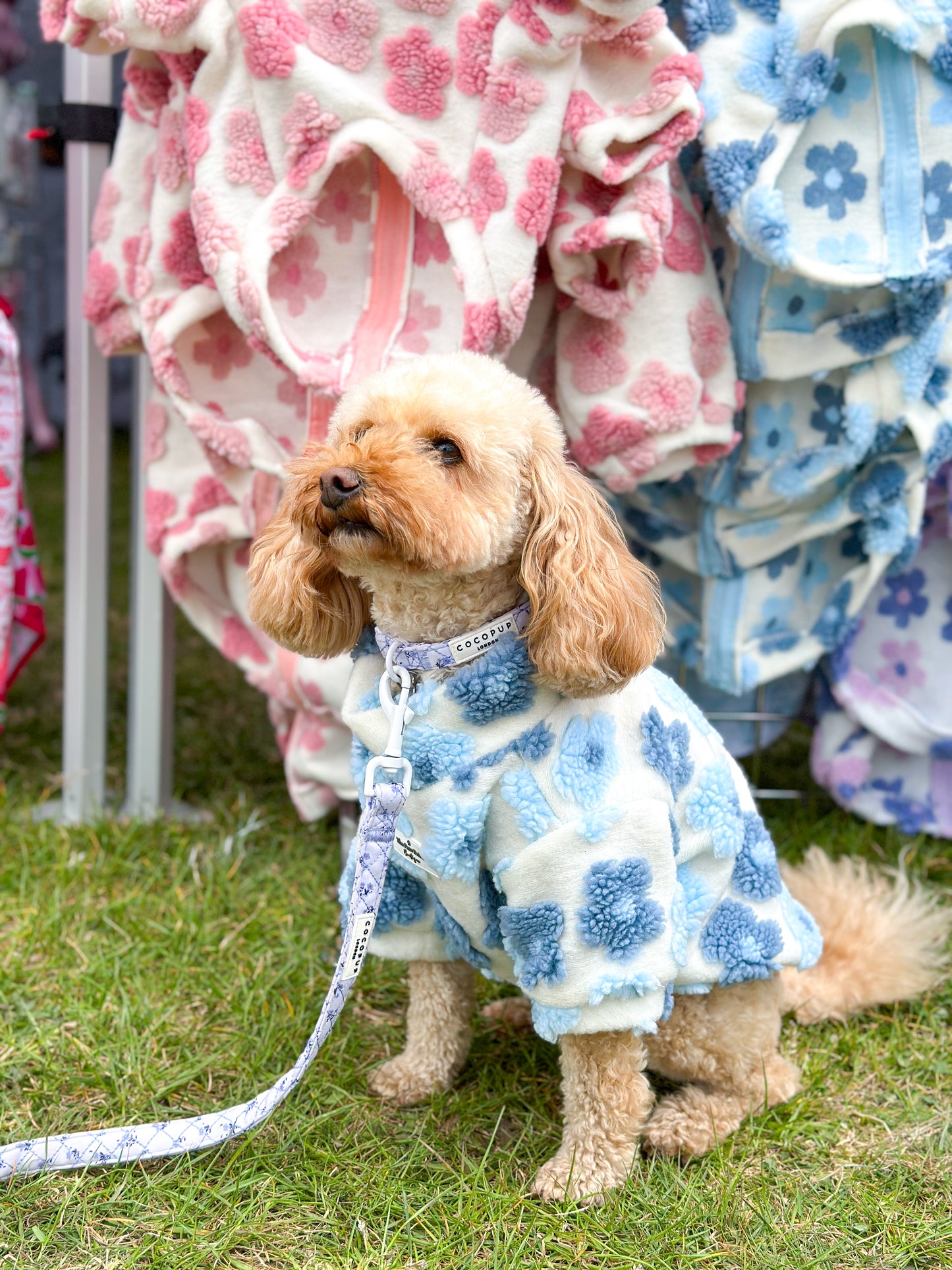 The Bluebell Blue Floral Fleece