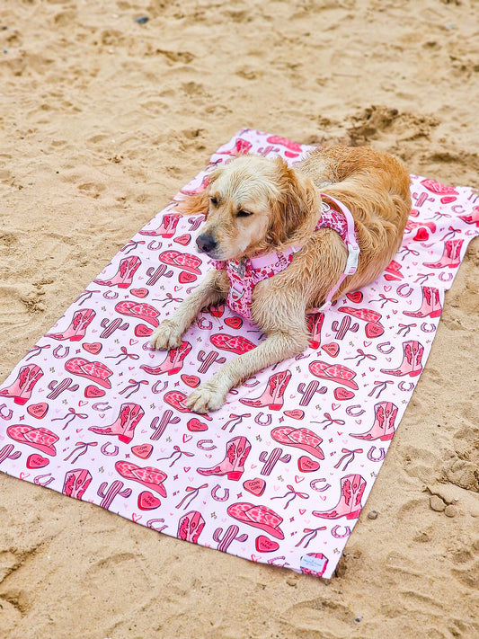 Giddy up Pup Beach Towel