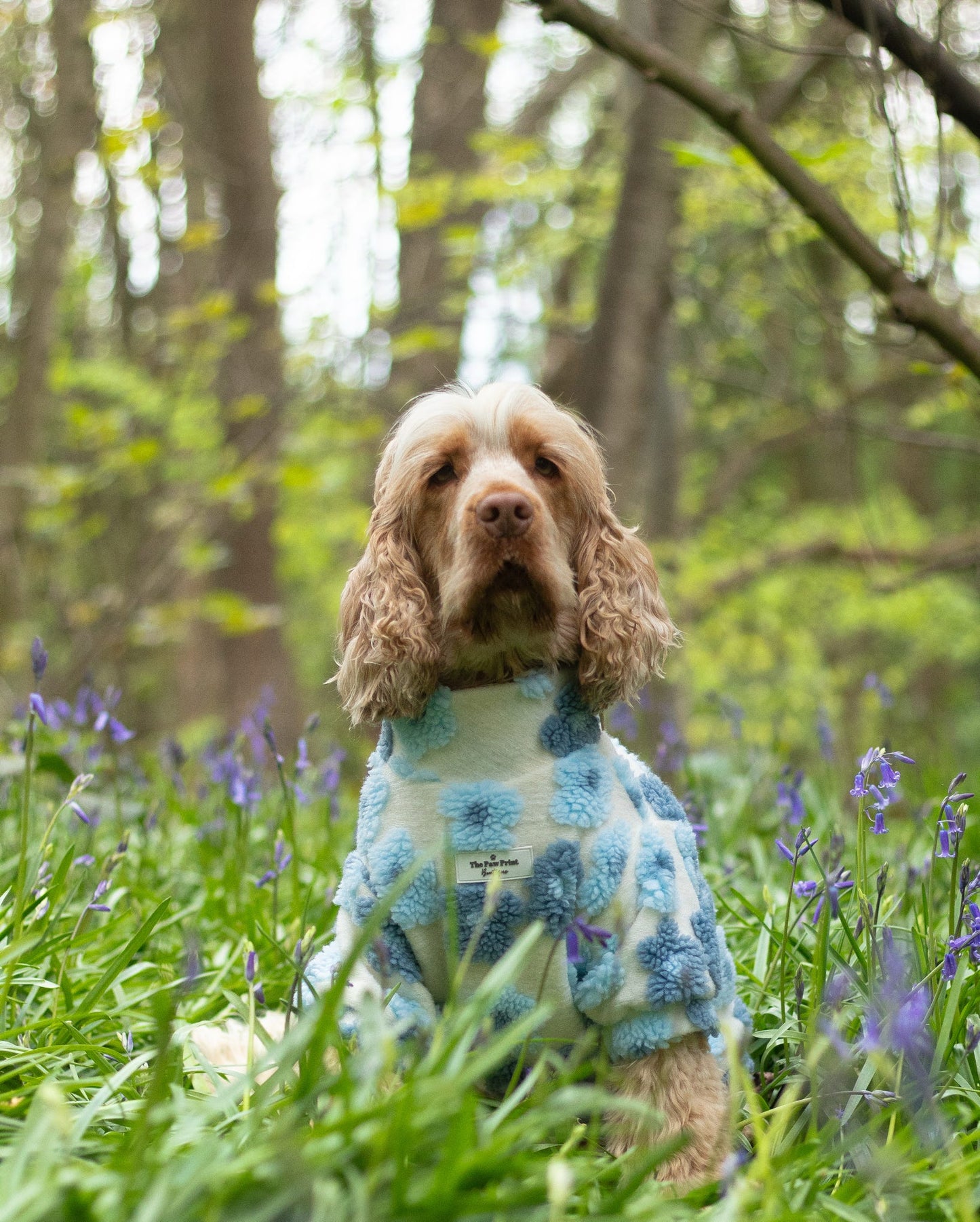 The Bluebell Blue Floral Fleece