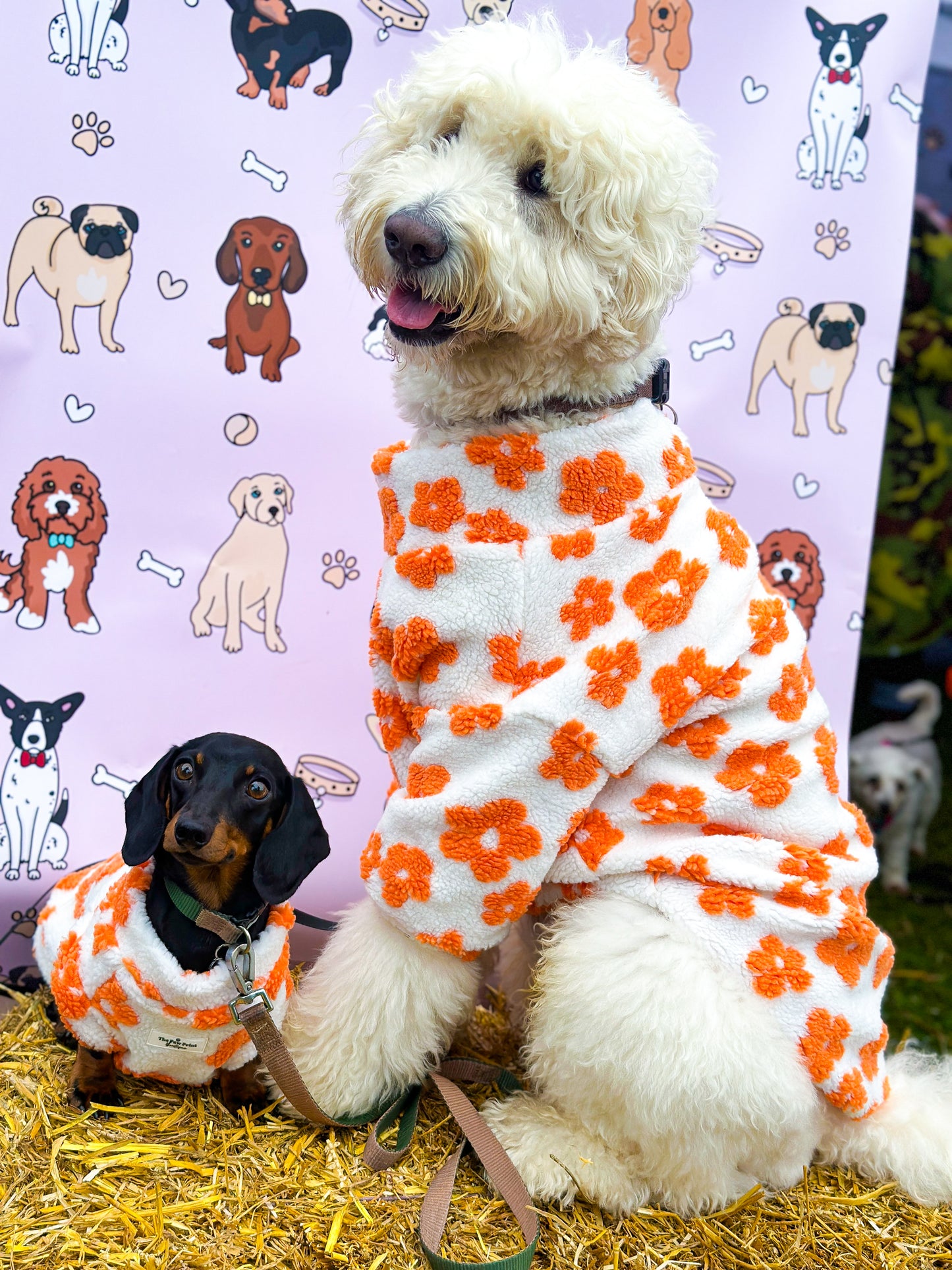 Orange Blossom Floral Fleece