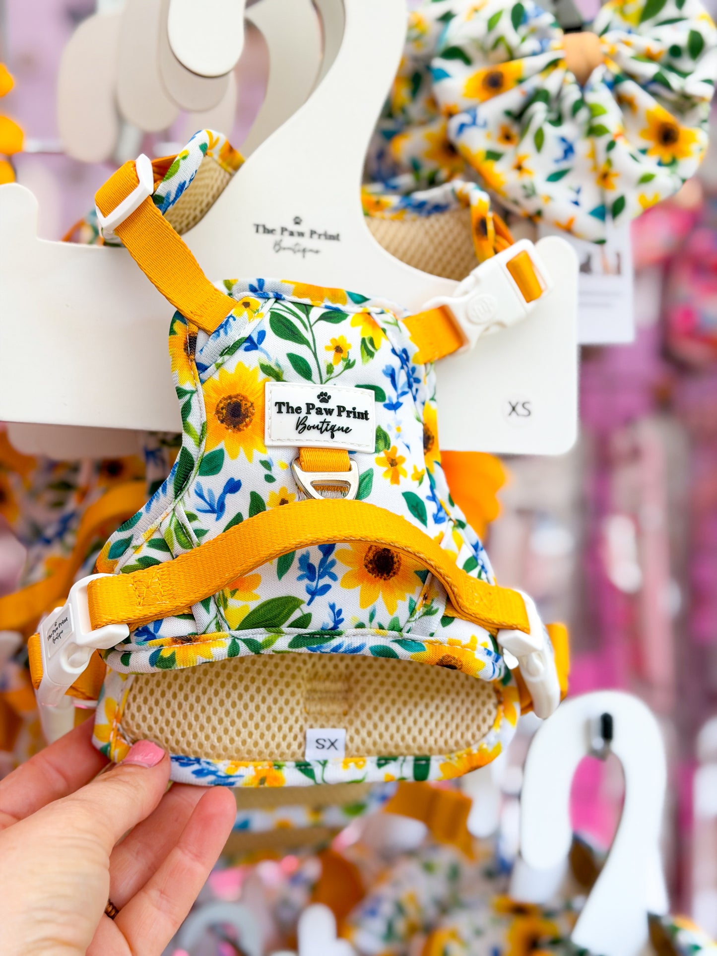Sunny Sunflowers Adventure Paws Harness