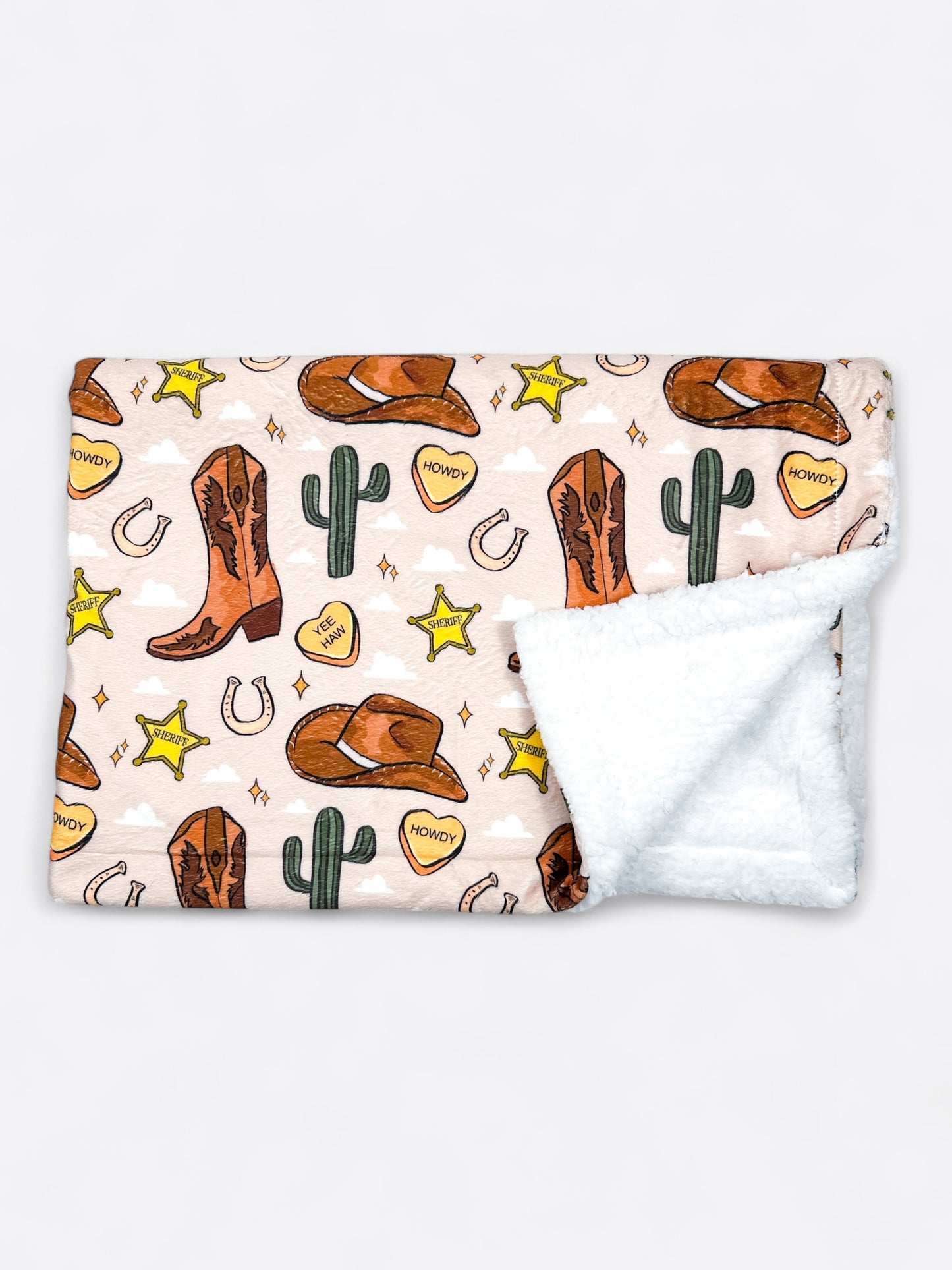 The Howdy Pawtner Dog Blanket