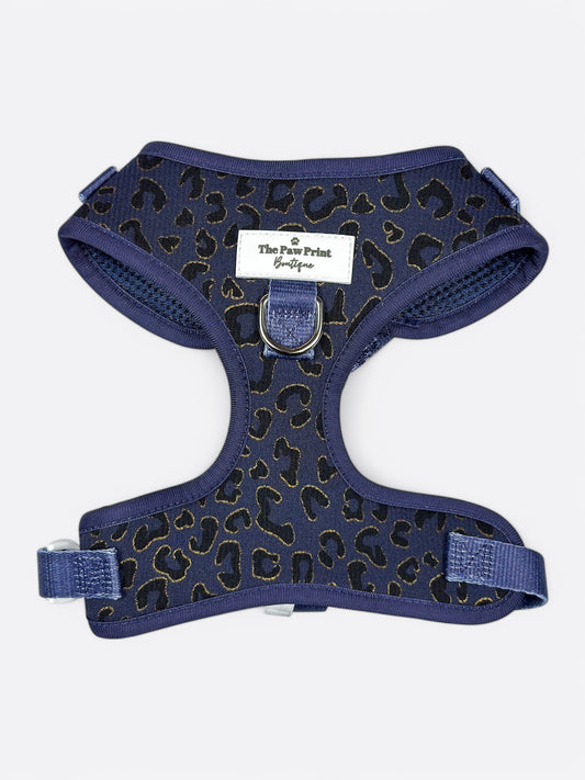 The Luxe Leopard (Navy) Adjustable Harness