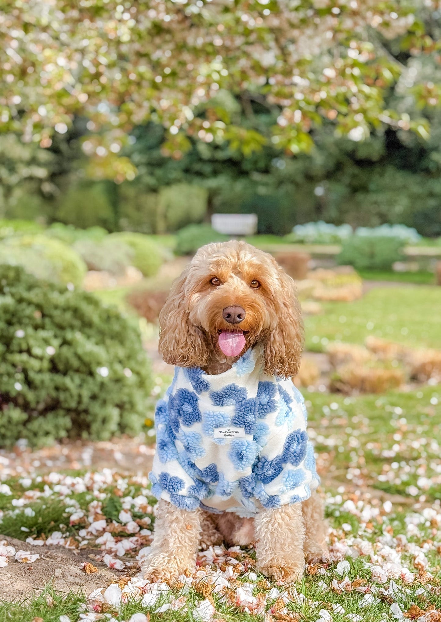 The Bluebell Blue Floral Fleece