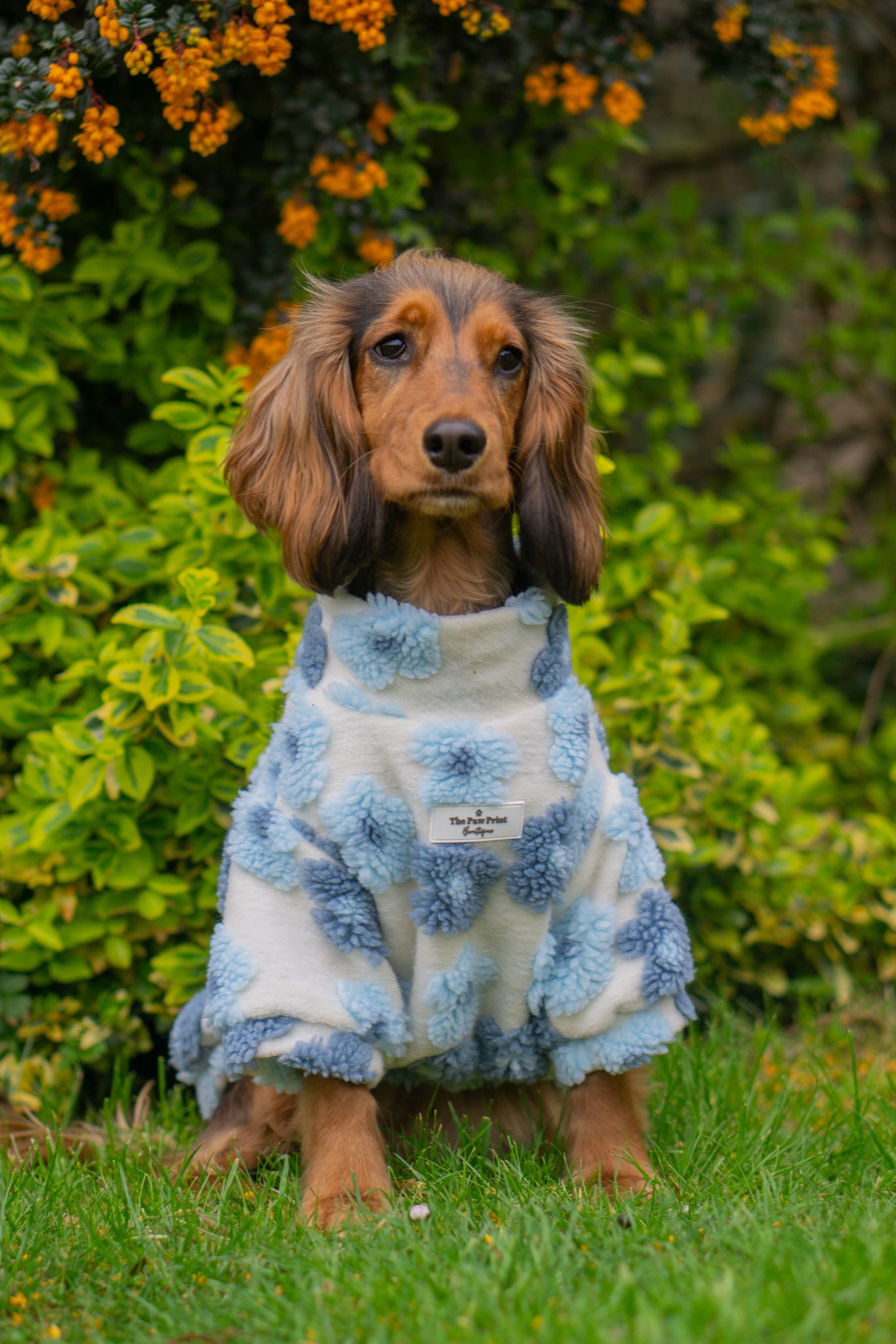 The Bluebell Blue Floral Fleece