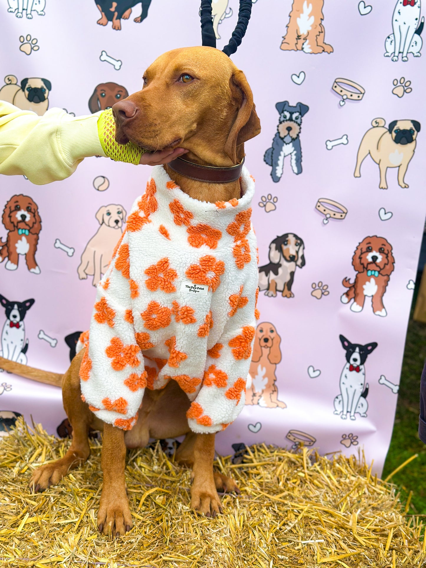 Orange Blossom Floral Fleece