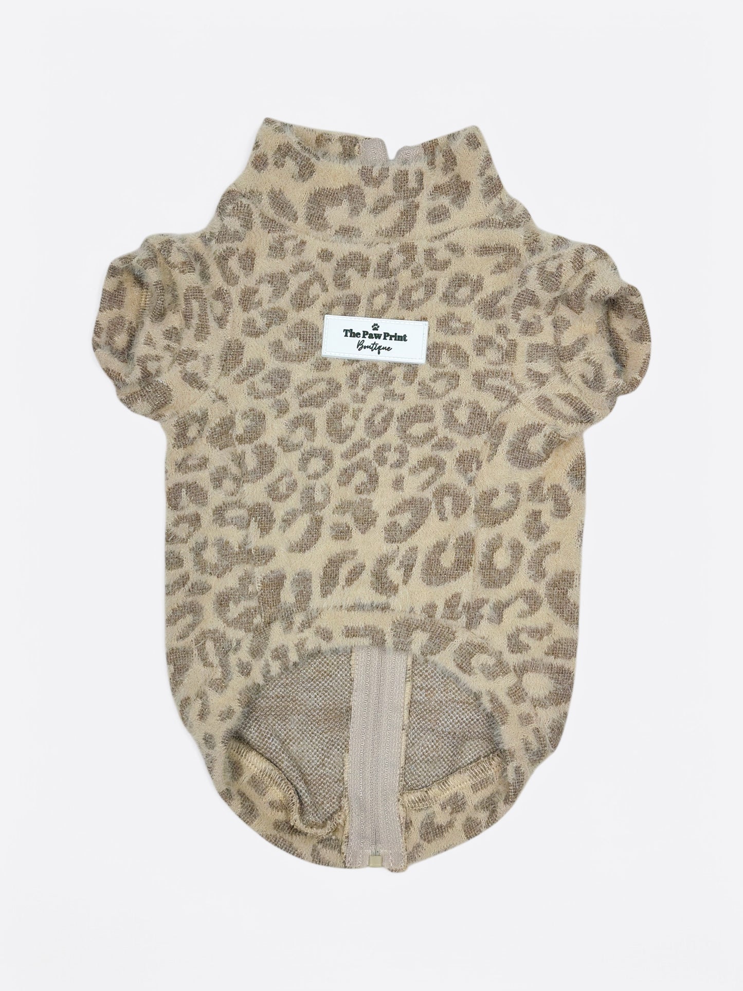 The Gold & Glittery Leopard Print Teddy Fleece