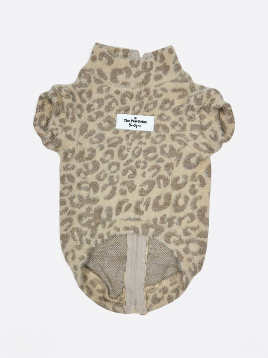 The Gold & Glittery Leopard Print Teddy Fleece