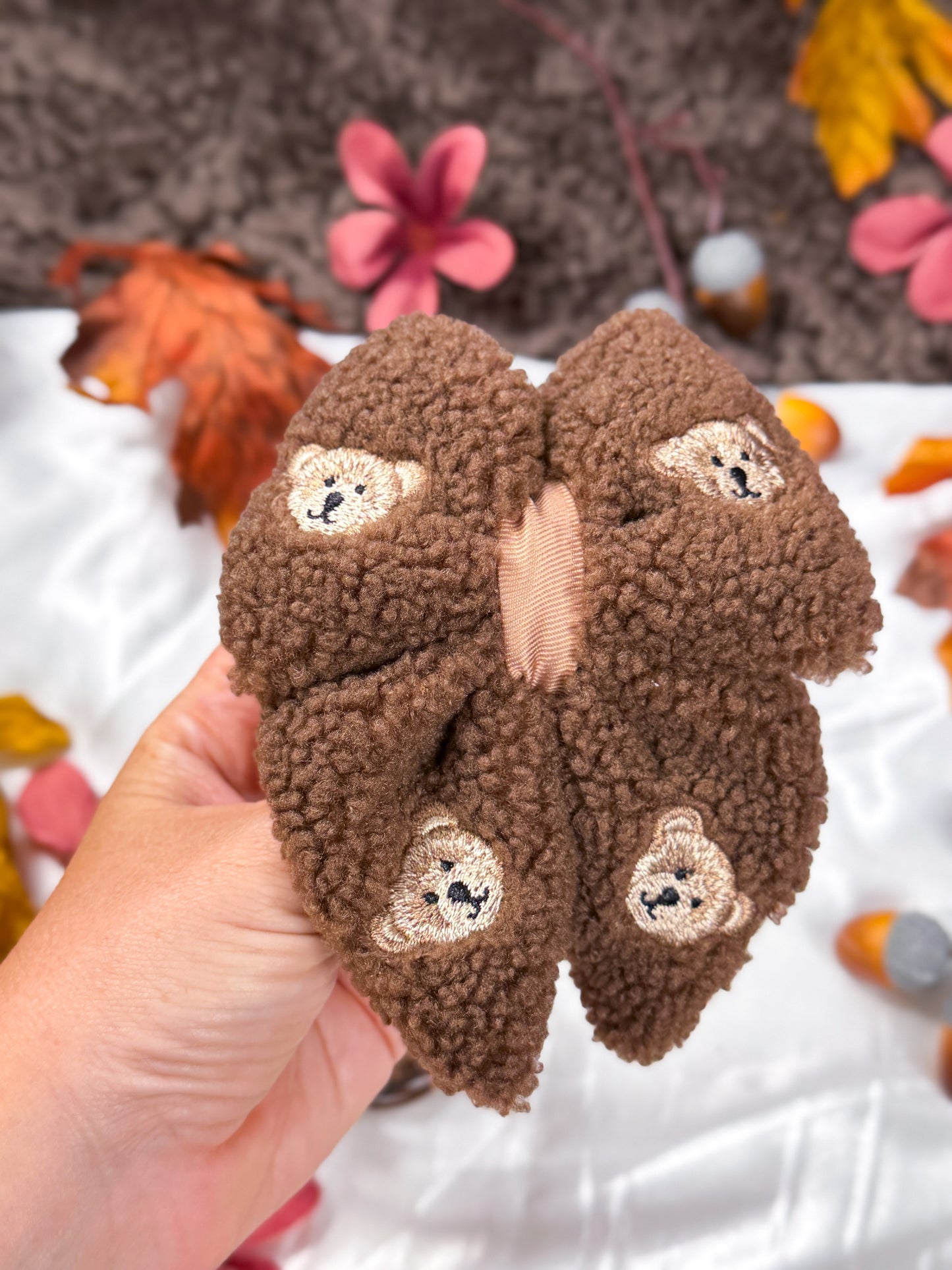 The Embroidered Little Bear Cub Bow Tie