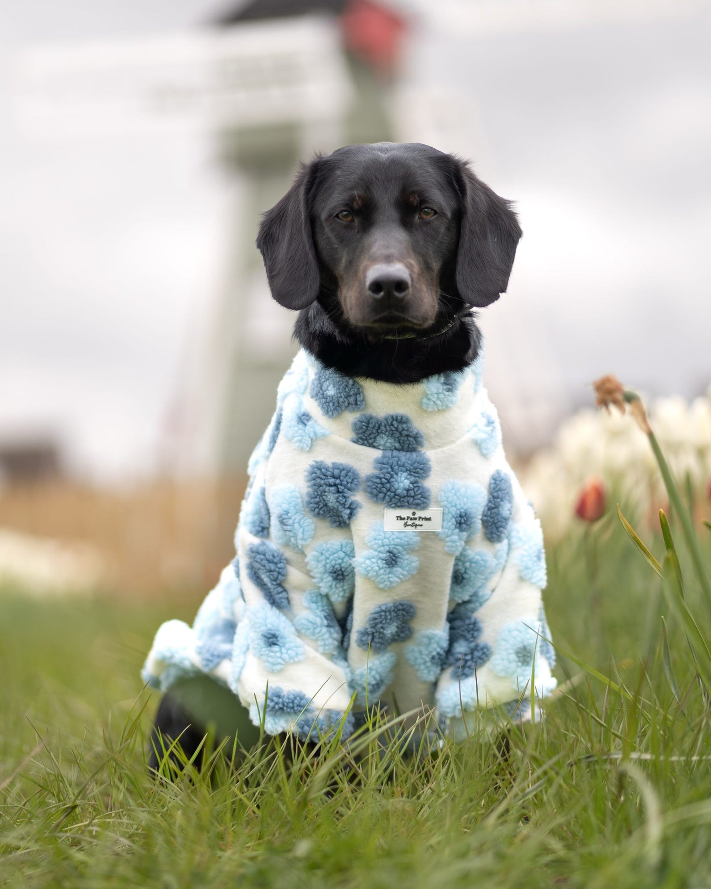 The Bluebell Blue Floral Fleece