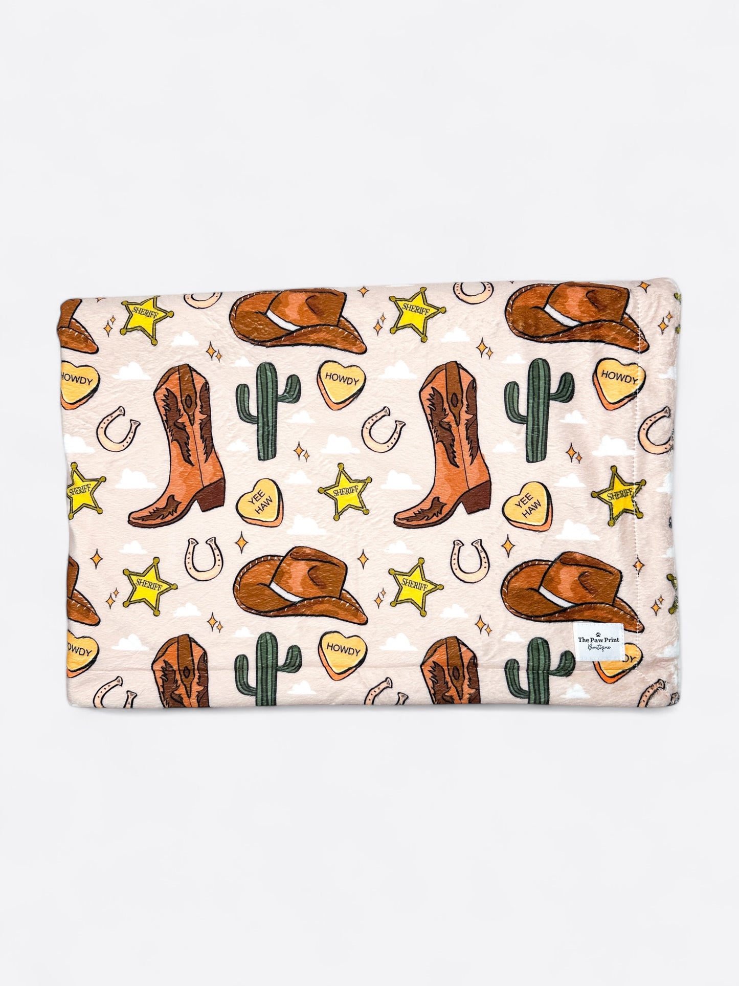 The Howdy Pawtner Dog Blanket