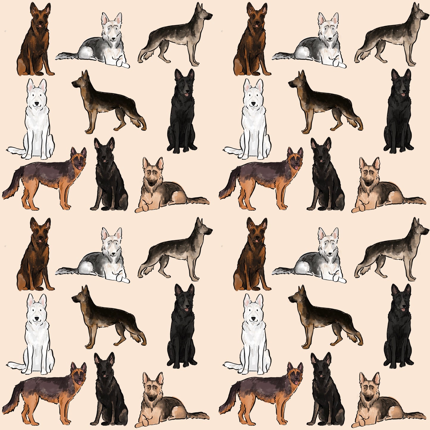 German Shepheard Dog Blanket