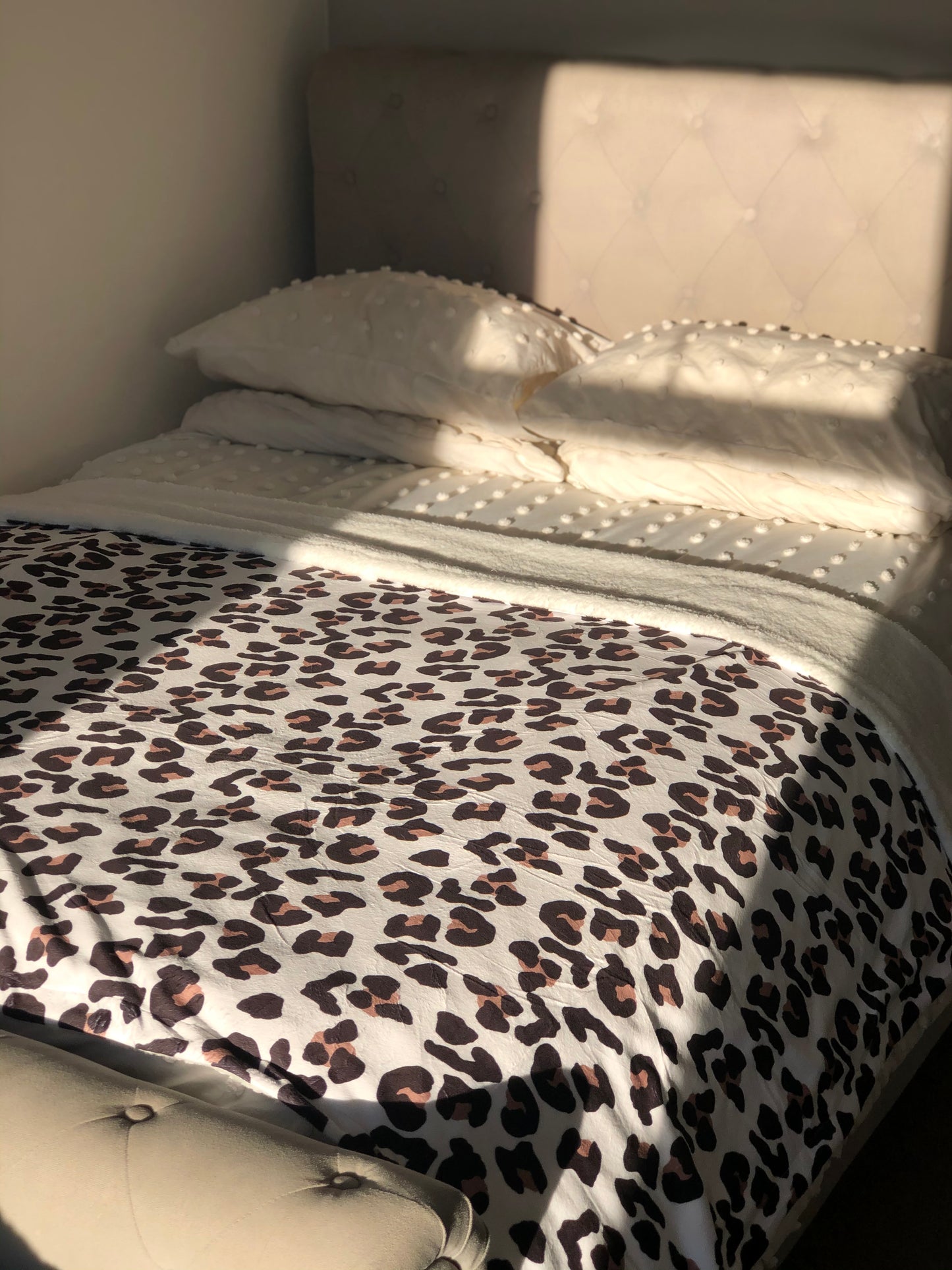 The Lavish Leopard Human Blanket