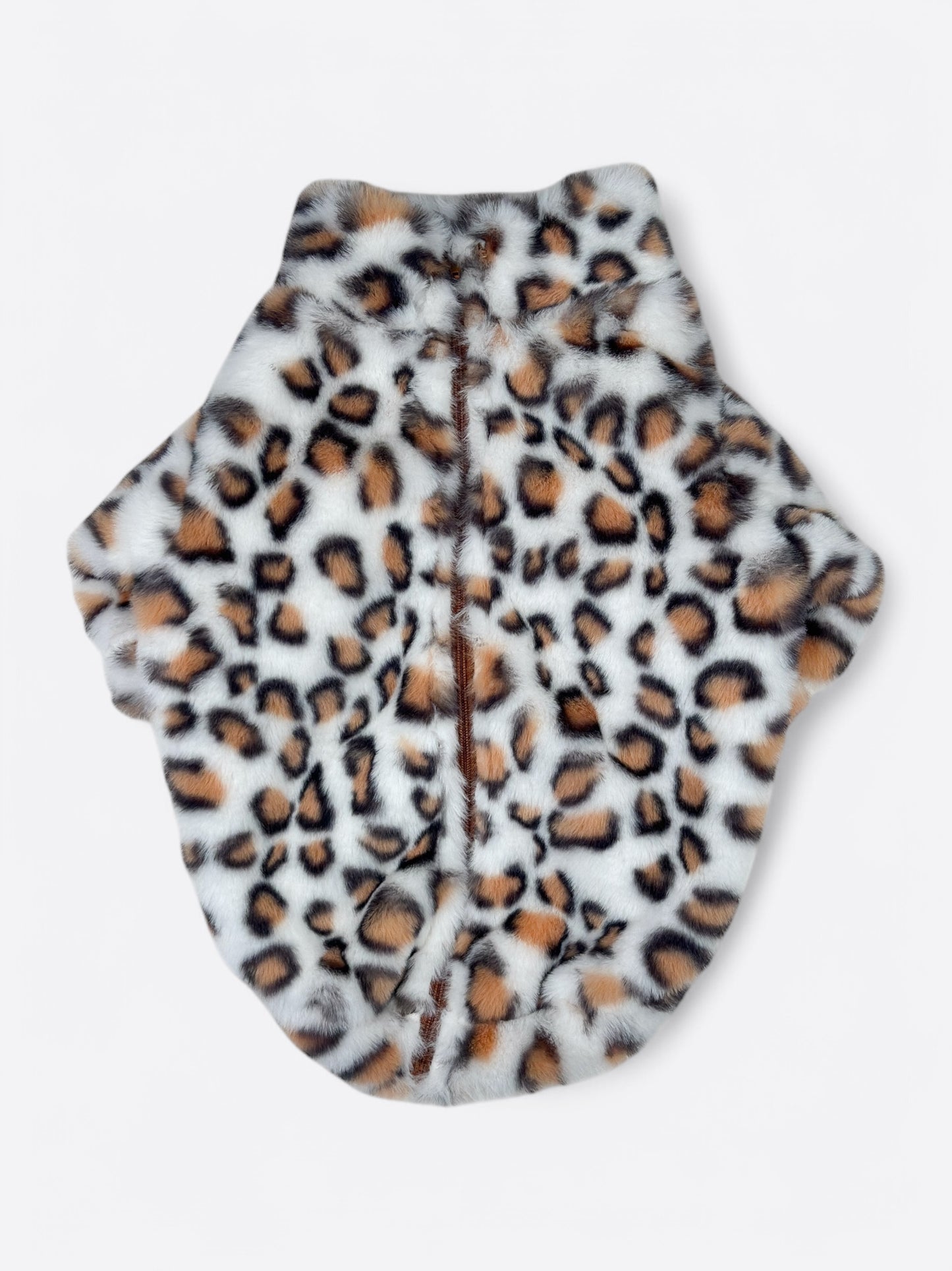 The Leopard Print (Orange & White) Fluffy & Fabulous Fleece