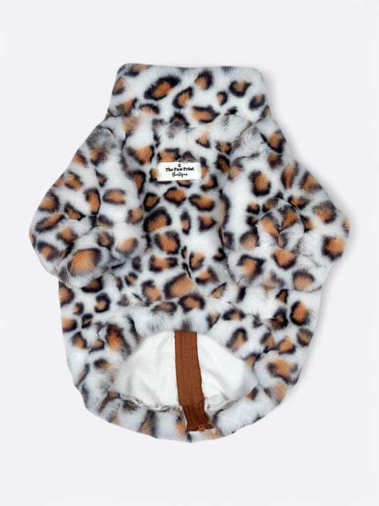 The Leopard Print (Orange & White) Fluffy & Fabulous Fleece