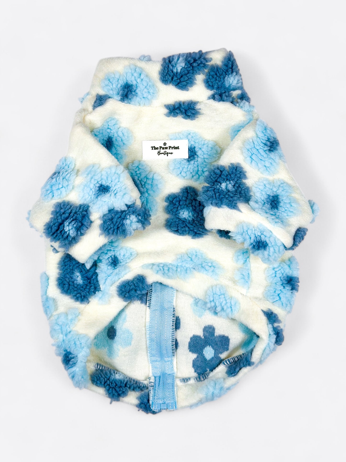 The Bluebell Blue Floral Fleece