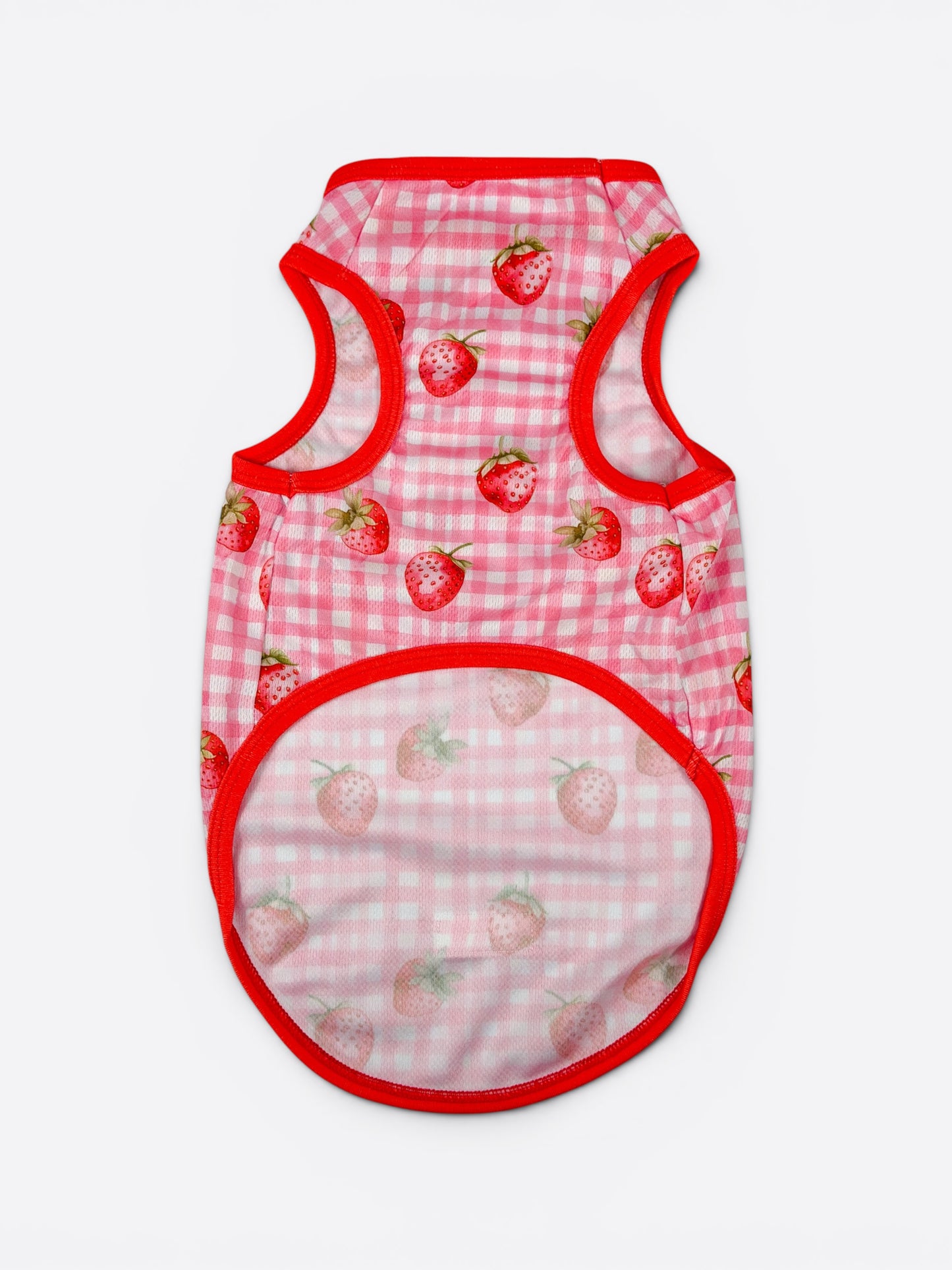 The Strawberry Gingham Cooling Vest