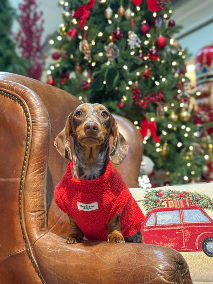 Teddy Fleece - Red Berry