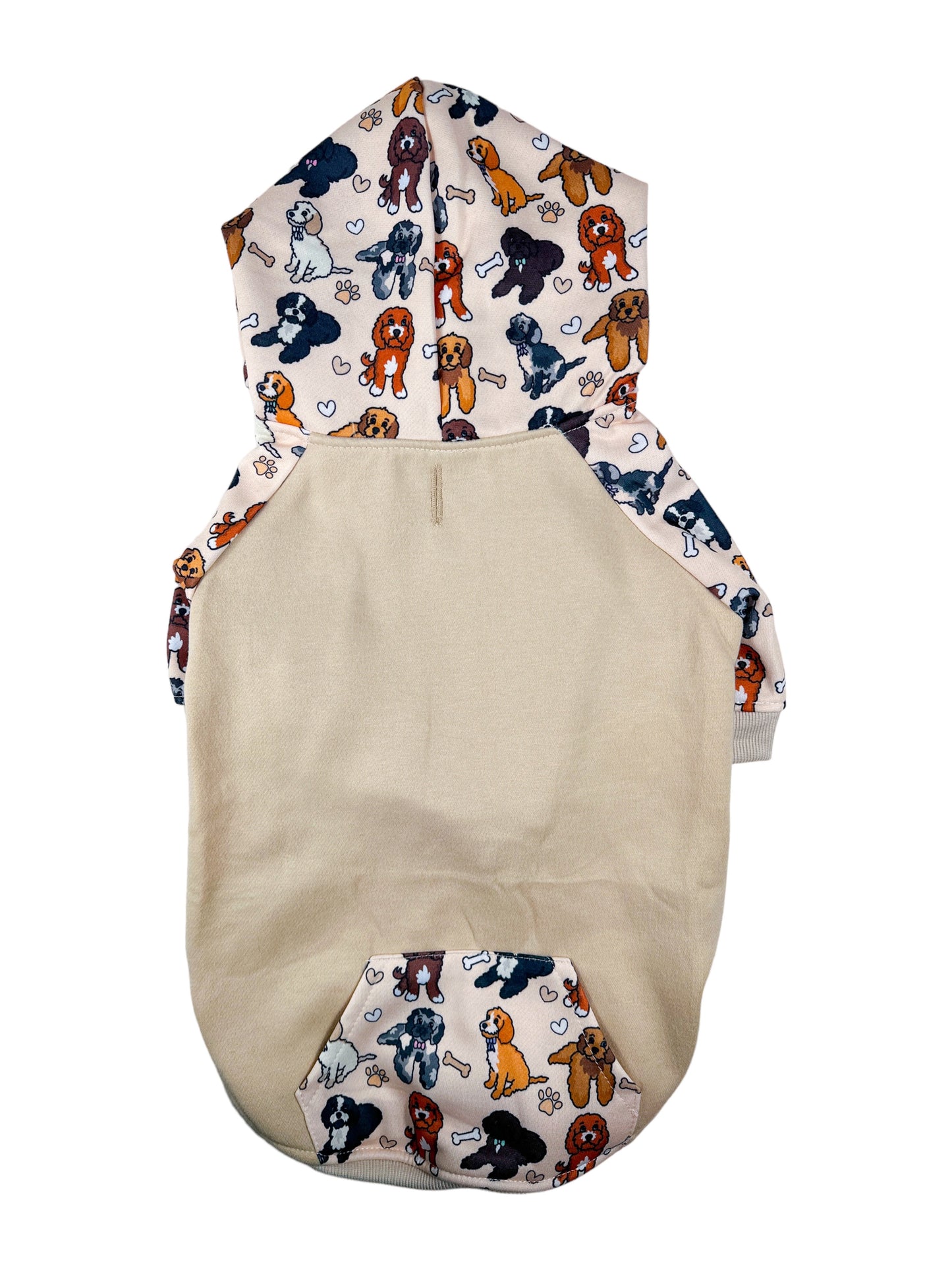 The Poodles & Doodles Dog Hoodie - Beige