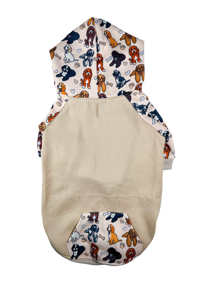 The Poodles & Doodles Dog Hoodie - Beige
