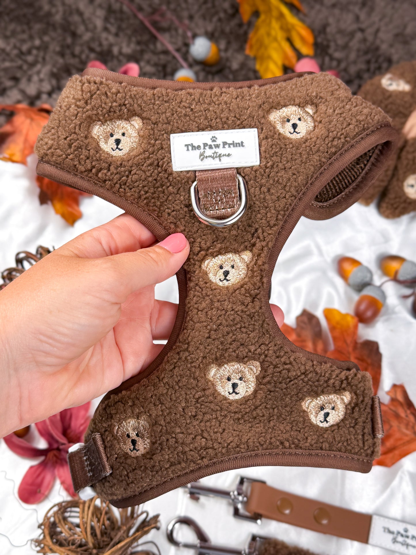 The Embroidered Little Bear Cub Adjustable Harness