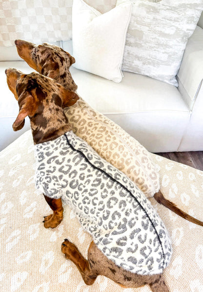 The Gold & Glittery Leopard Print Teddy Fleece