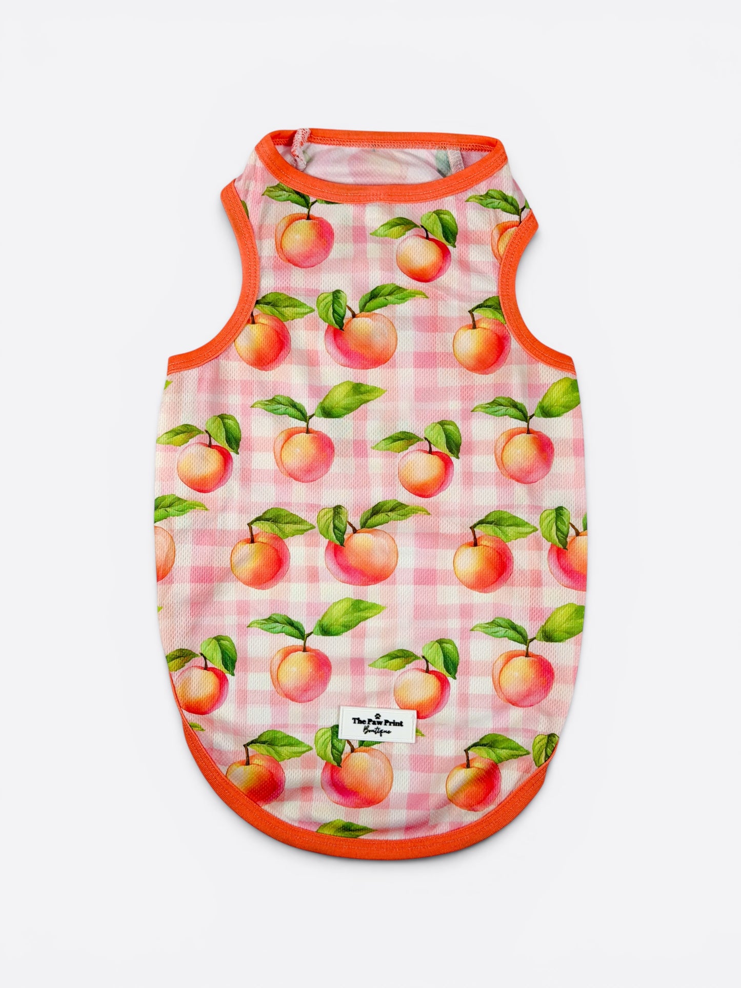The Peach Gingham Cooling Vest