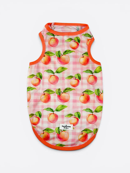 The Peach Gingham Cooling Vest