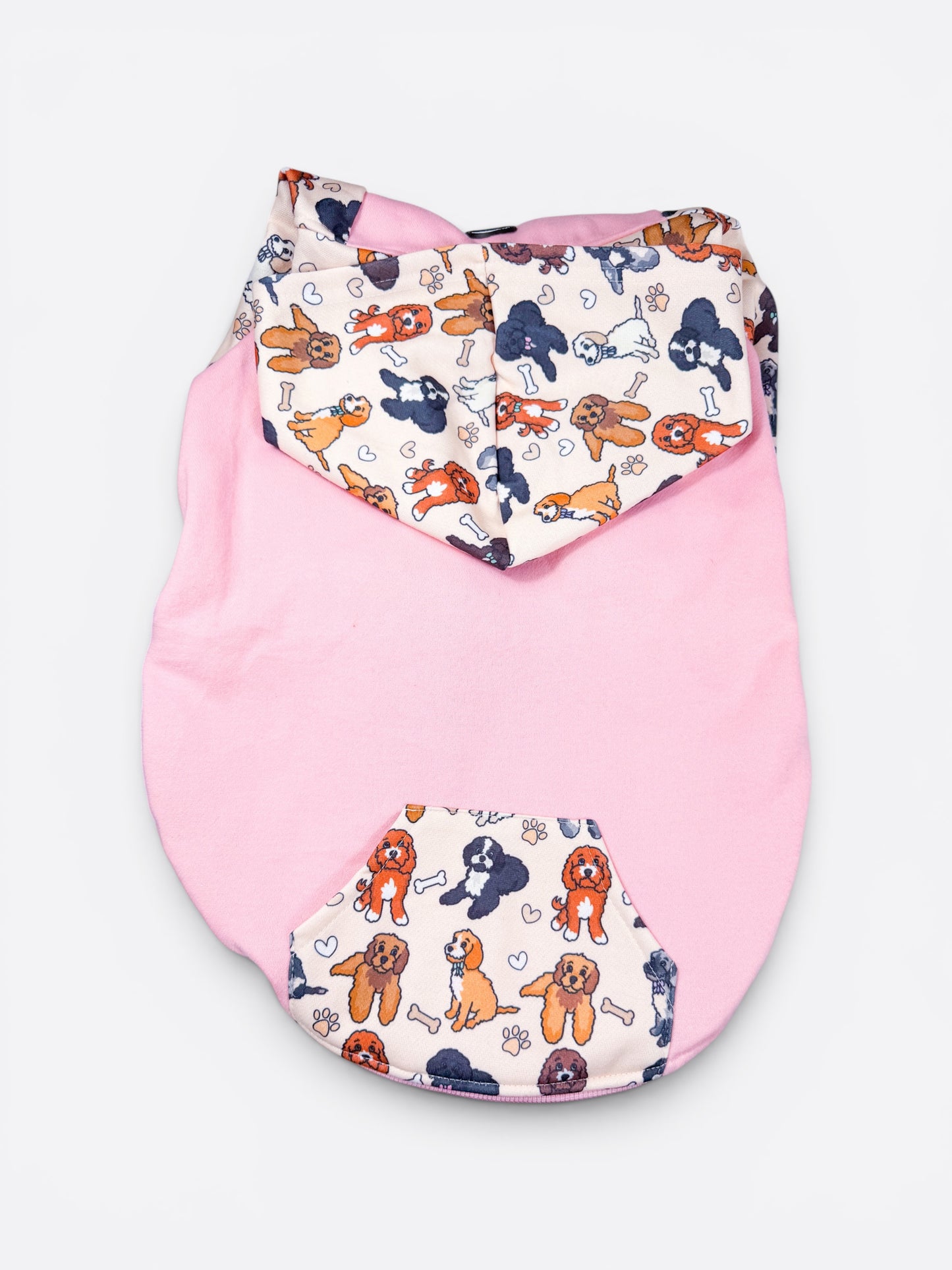The Oodles & Doodles Dog Hoodie (Pink)