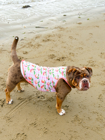 The Peach Gingham Cooling Vest
