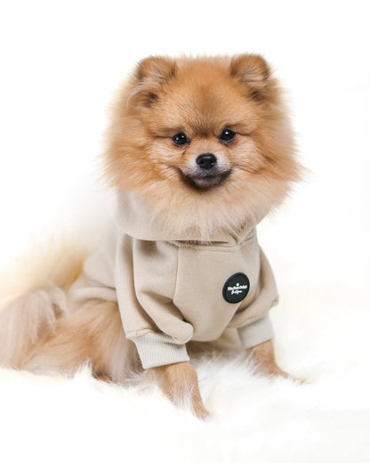 Dog Hoodie - Beige