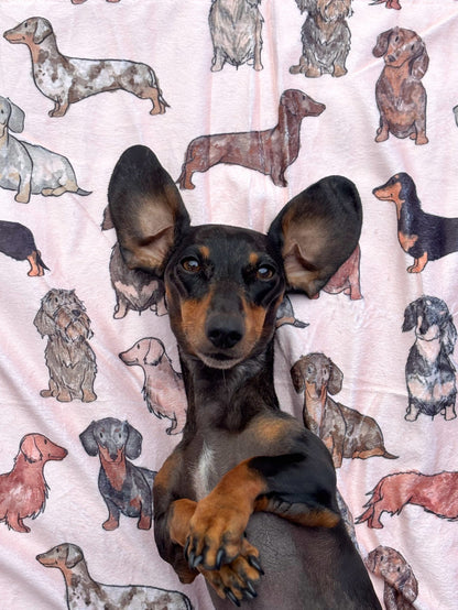 The Dachshund Dog Blanket