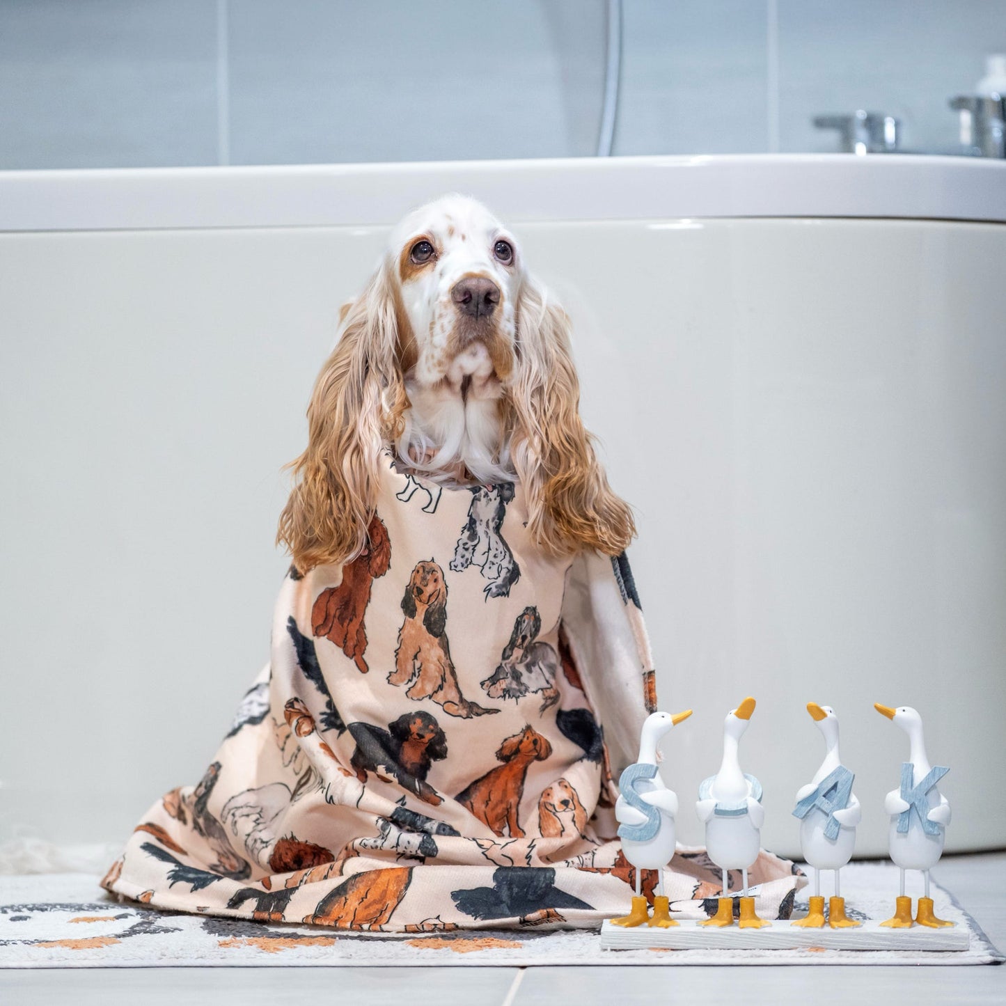 The Spaniel Dog Towel