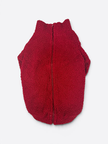 Teddy Fleece - Ruby Red