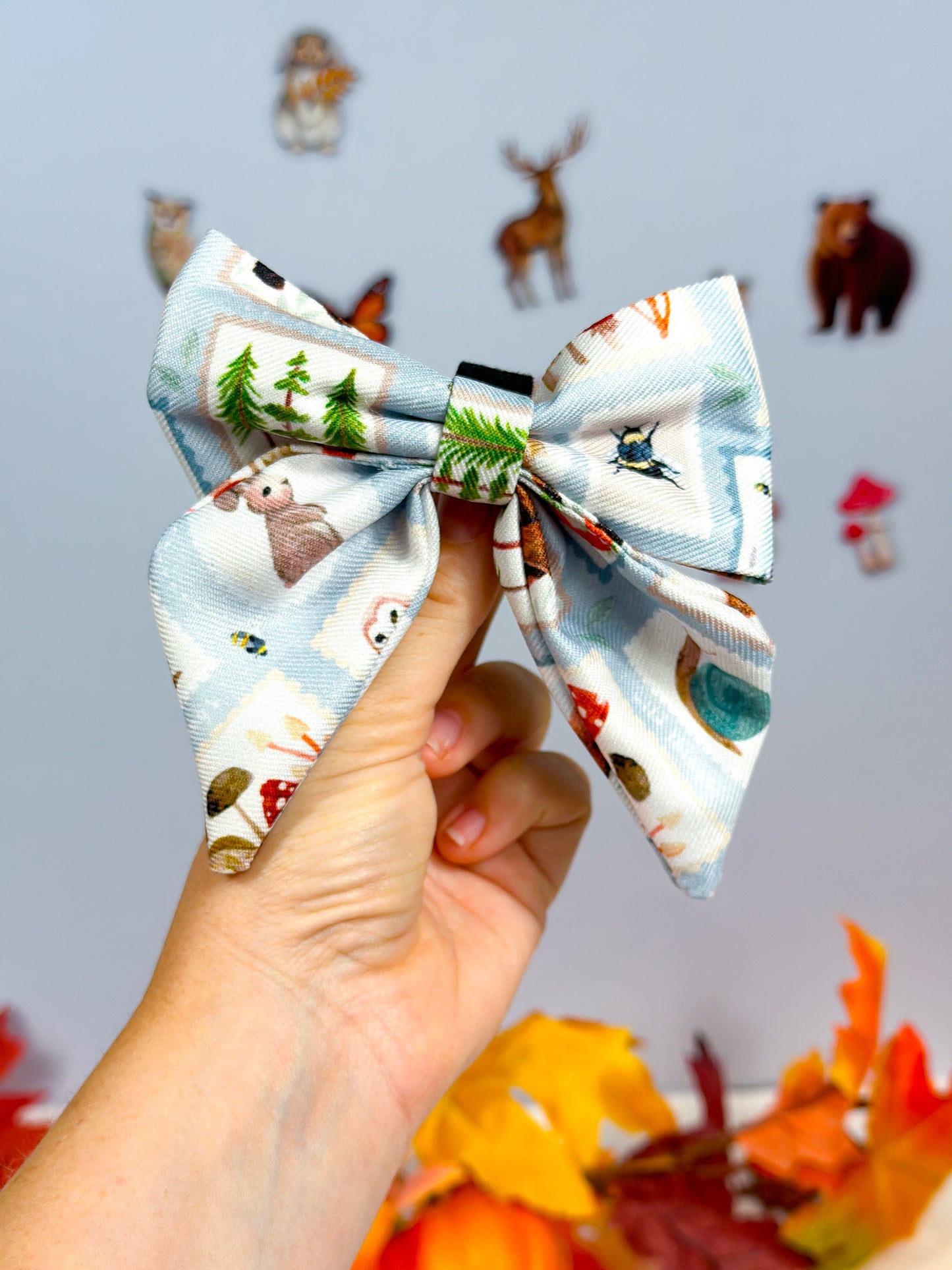 The Woodland Stamps Bow Tie