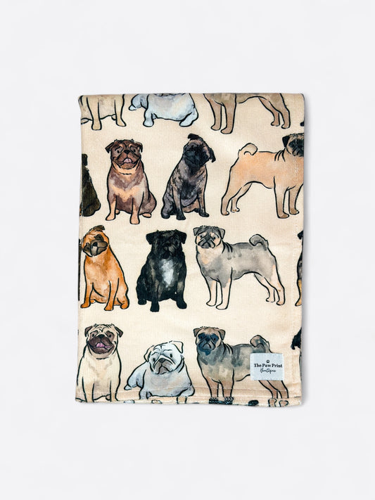 The Pug Dog Towel