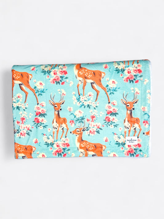 Bambi in Bloom Dog Blanket