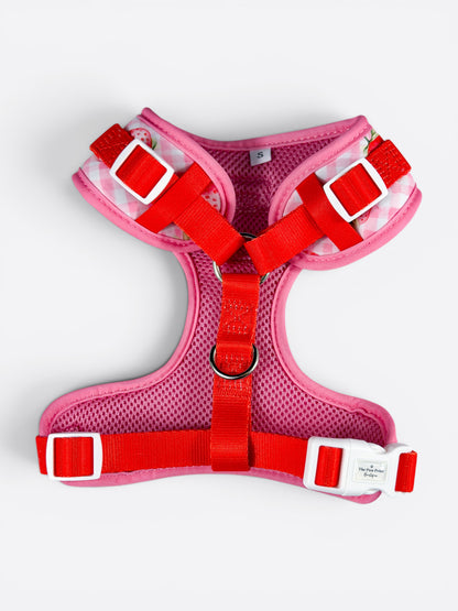 Strawberry Gingham Adjustable Harness