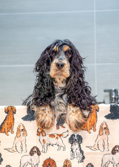 The Spaniel Dog Towel