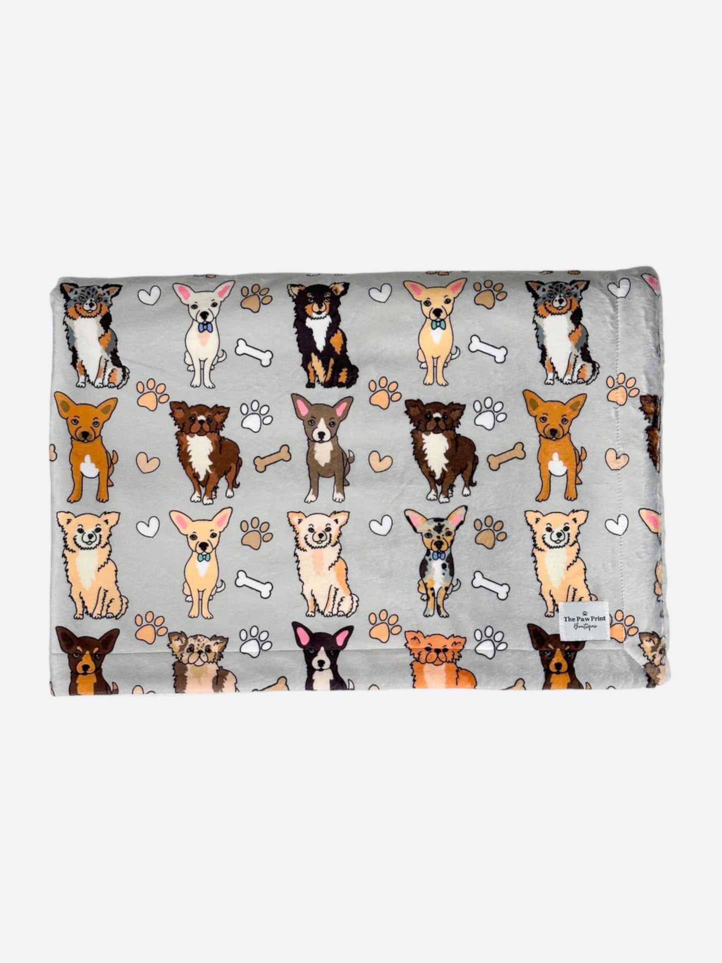 The Chihuahua Dog Blanket - Grey